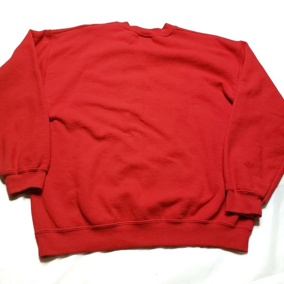 Vintage Red Christmas Unisex Sweater Santa Holidays PNW - Picture 4 of 6